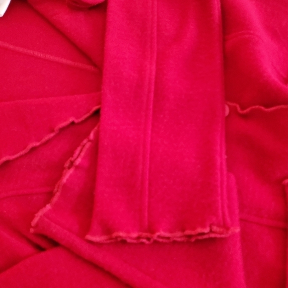 Franco Valeri Wool Red Long-sleeved Sweater. Size M - Picture 3 of 7